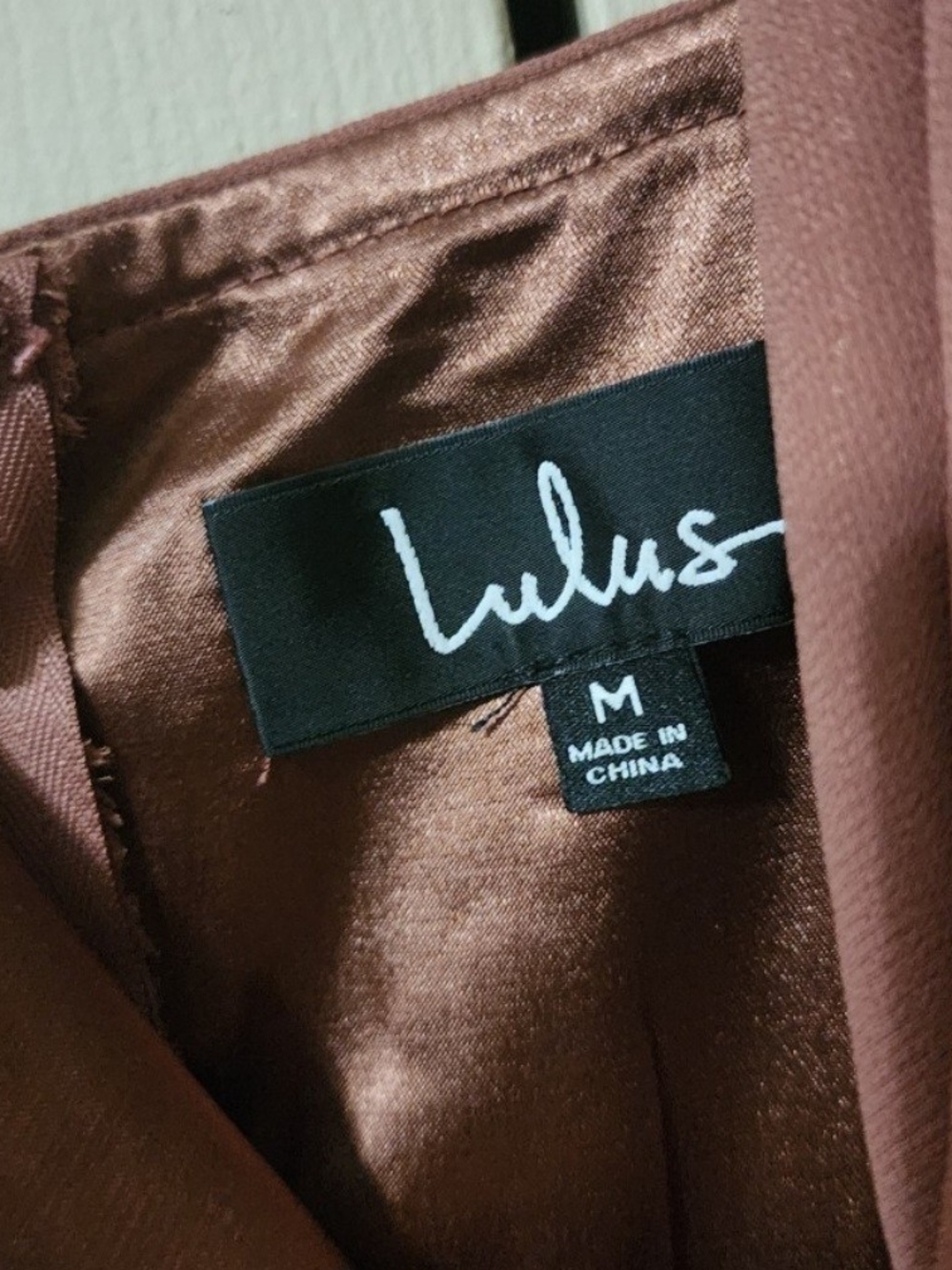 Lulu's Rusty Rose V-Neck Chiffon Maxi Dress - Picture 5 of 5